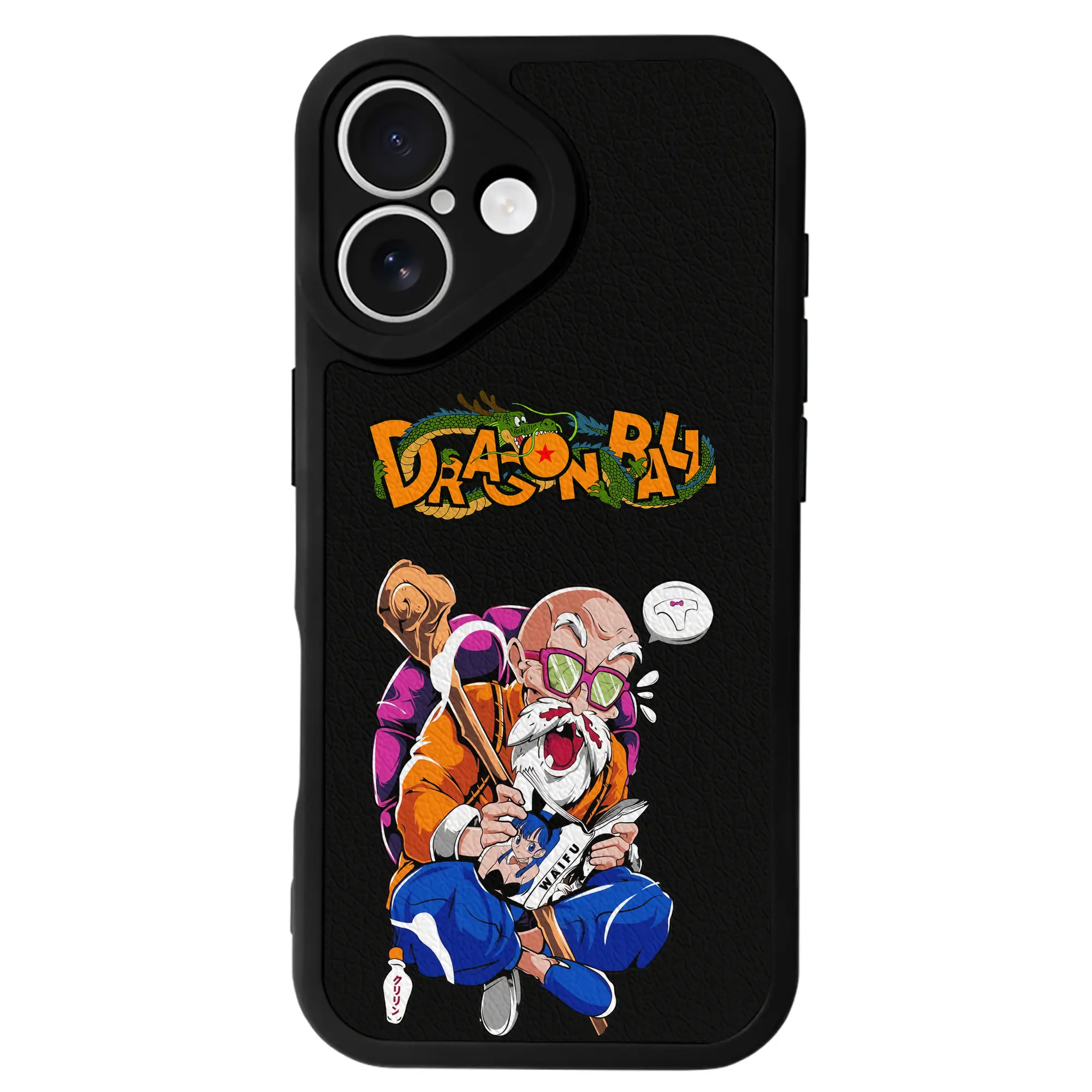 ドラゴンボール グッズ 亀仙人 - IPhone 16シリーズ対応 ・ シリコンスマホケース ・ レザー調 ・ 高精度フィット ・ 耐衝撃 ・ ワイヤレス充電対応 ・ 精密カット